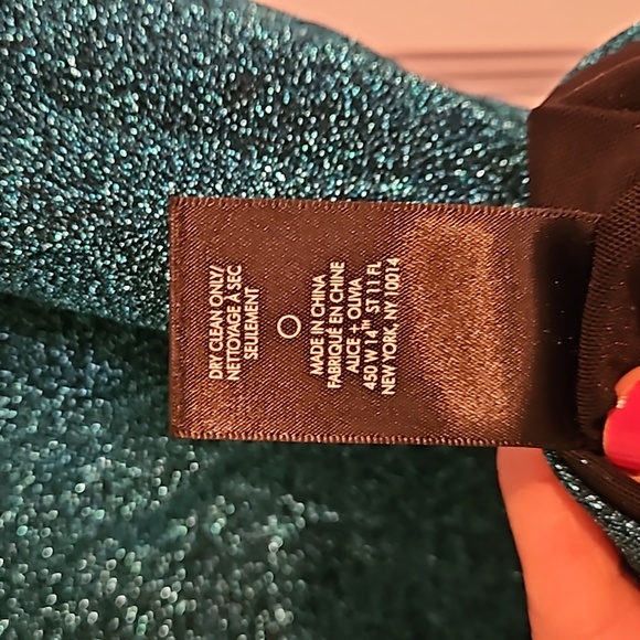 NWT Alice & Olivia Inka Turquoise Dress - Picture 8 of 8